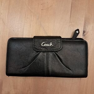 Coach Black Leather Wallet